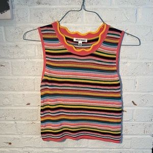 Wild Honey Mesh Colorful Tank Top
